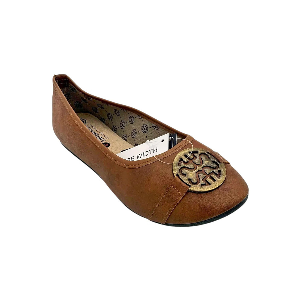 Harborsides Women's Anabel Comfort Slip-on Ballet Flats Brown - Medium